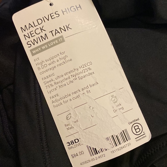 Athleta Maldives High Neck Tankini // Black - Picture 12 of 13